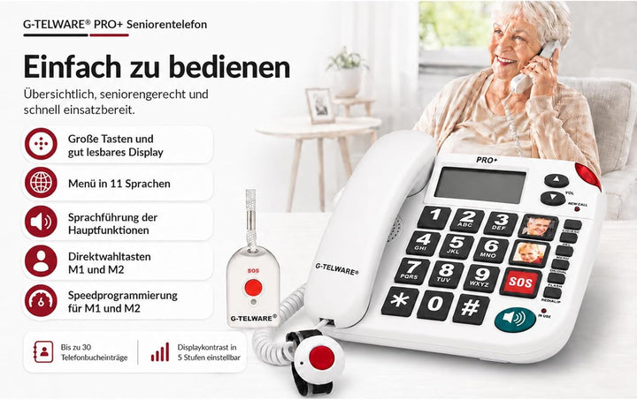 G-TELWARE PRO (Weltneuheit) Silence SOS Technik/SOSParam.einstellb./2023-2024er Modell Haus Notruf S