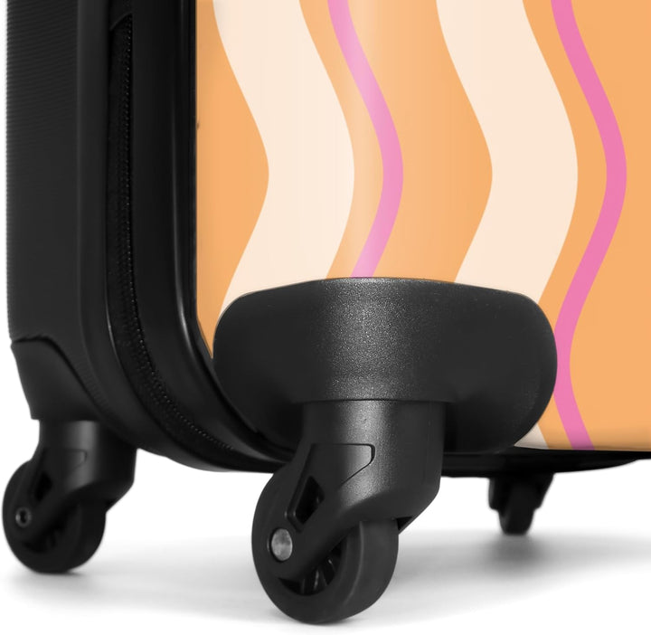 Koffer Mittelgross 67x43x25 cm Hartschalenkoffer L Trolley Rollkoffer 4 Rollen Leicht Hartschale Mit