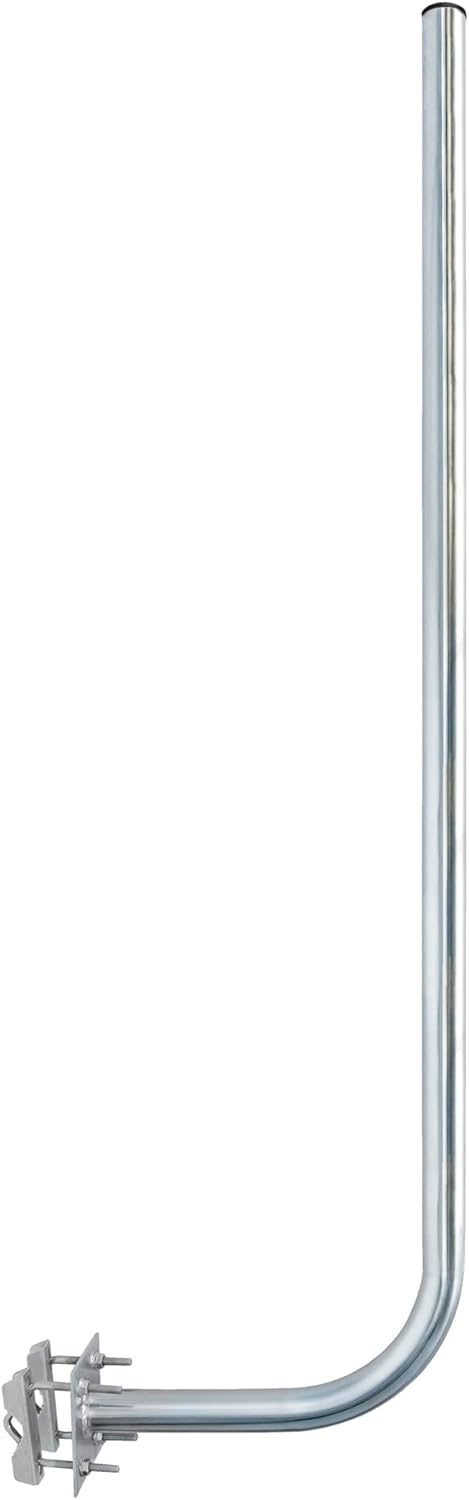 Premium X 30cm Wandhalter 120cm Mast Stahl Ø 38mm mit Zahn-Schellen Wetterstation Wand-Halterung ext