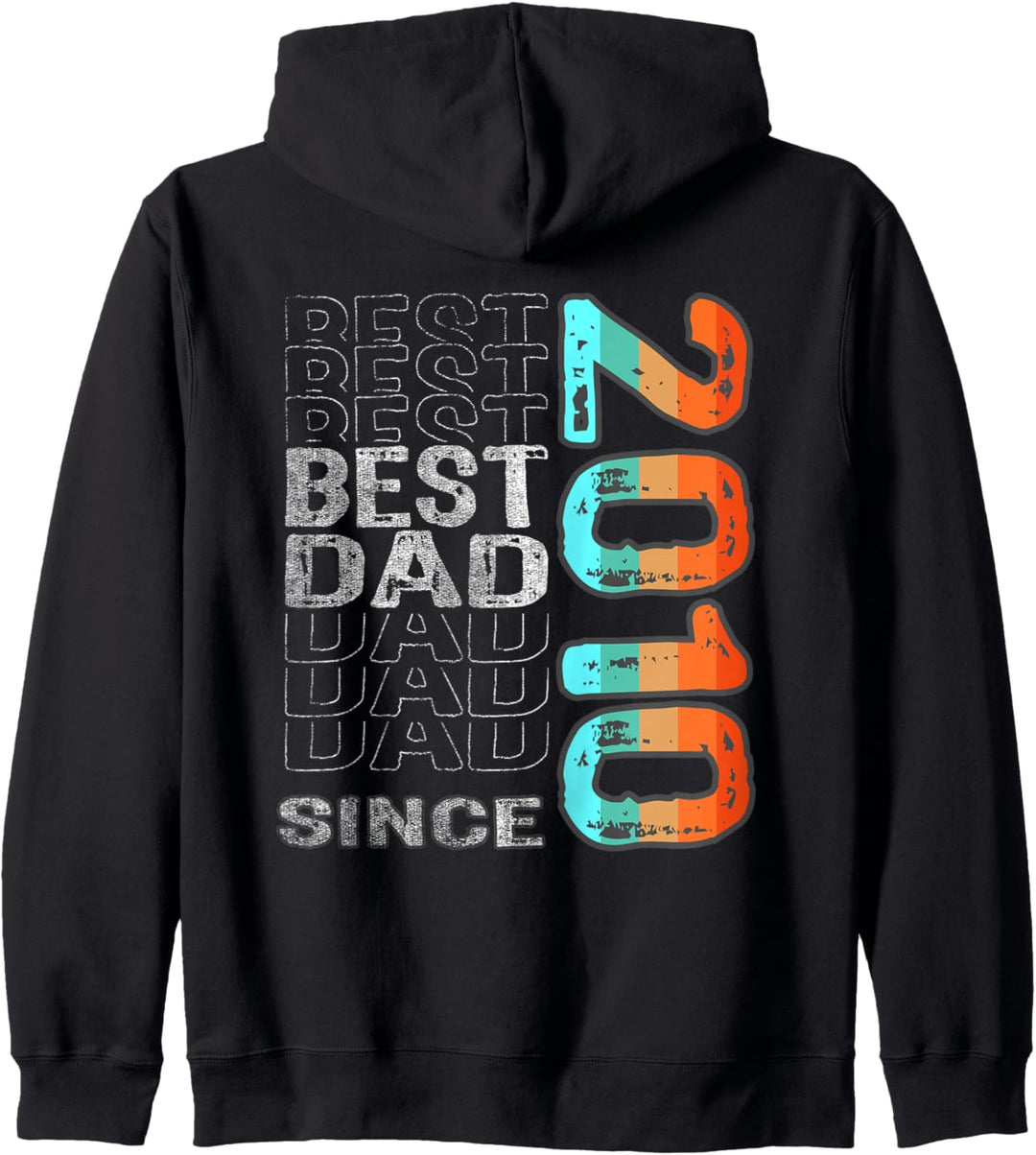 Best Dad Since 2010 für den besten Papa der Welt Vatertag Kapuzenjacke