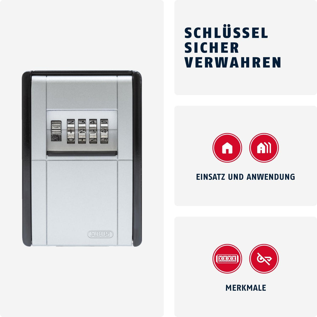 ABUS KeyGarage 787 - Schlüsselbox zur Wandmontage - für Schlüssel oder kleine Wertgegenstände - 4633