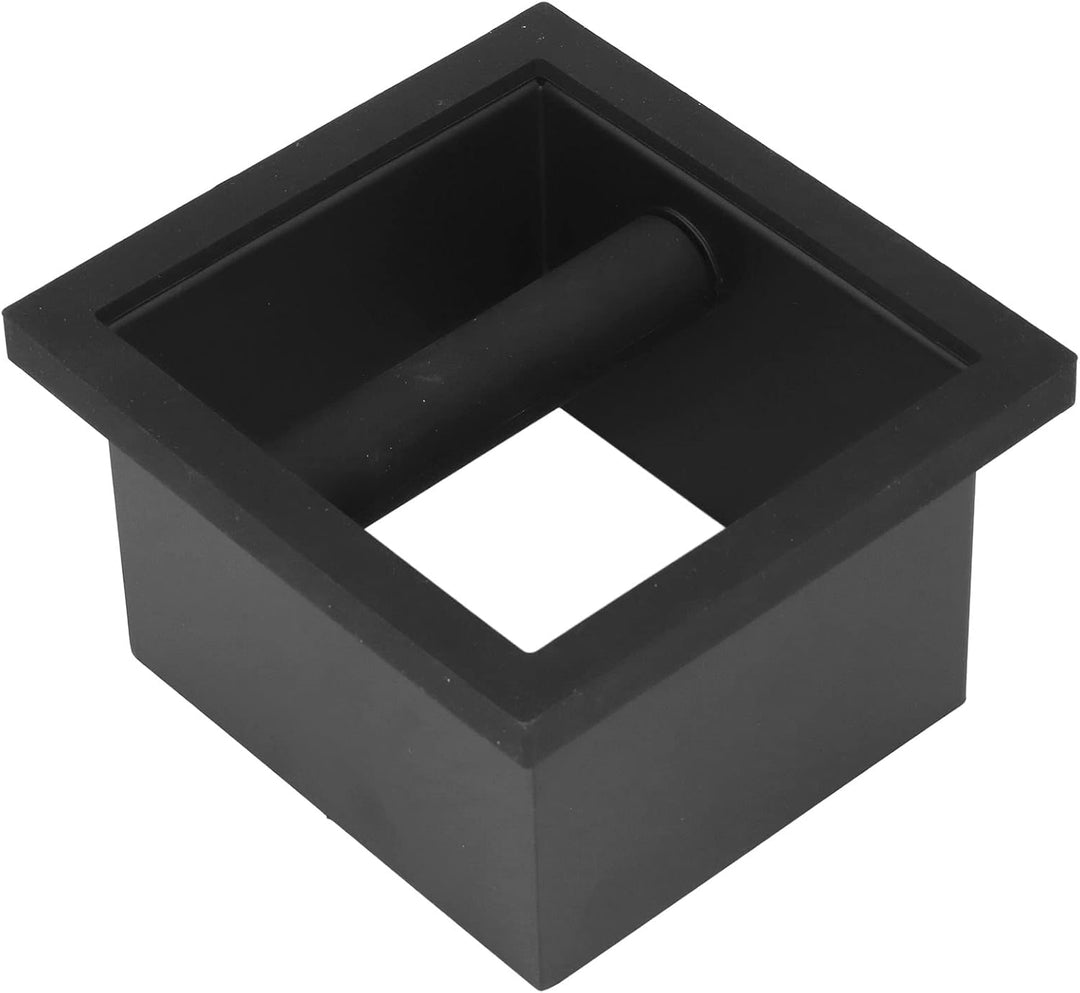 Kaffee Klopfbox, Espresso-Klopfbox aus Edelstahl Abklopfbehälter für Siebträger Mund Espresso Knock