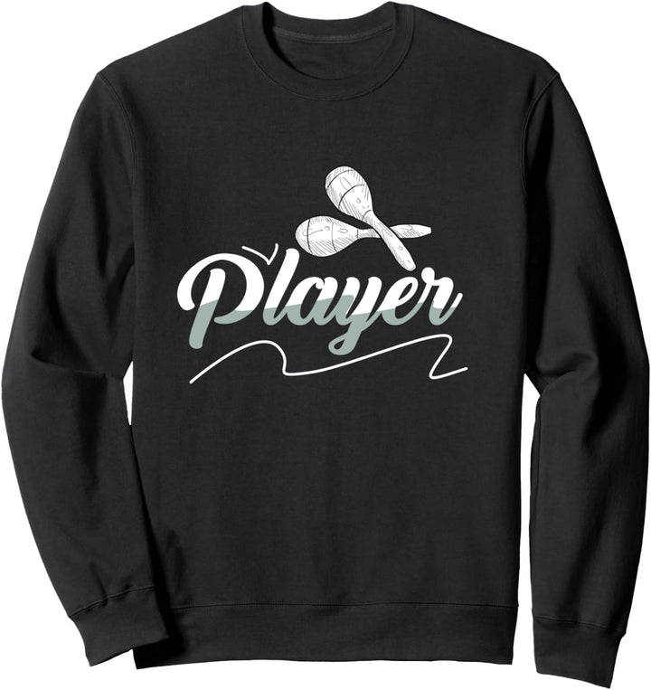 Maracas Spieler Rumbakugeln Rasseln Mexikanische Musik Sweatshirt