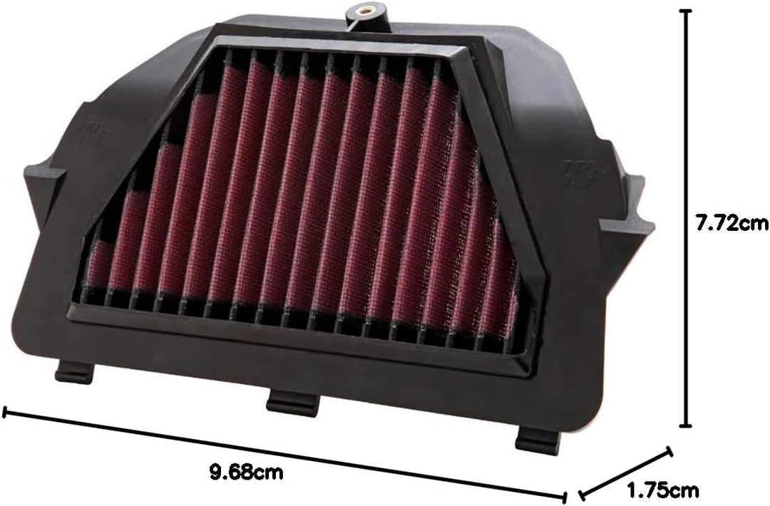 K&N YA-6009 Motorrad K&N Tausch-Luftfilter, Rot