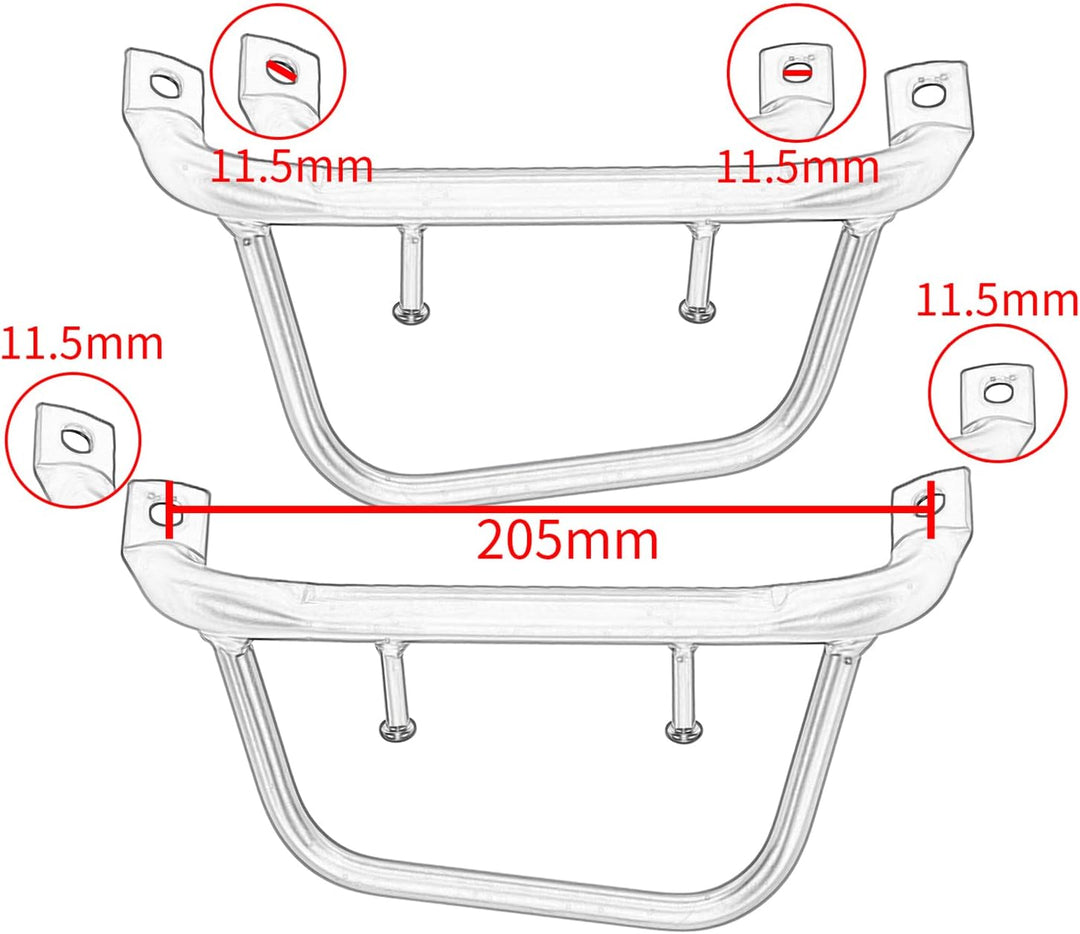 Scooter Central Center Fusspedal Gepäckträger Trägerhalter Trittbrett Mittelhalterung für V.e.spa Sp
