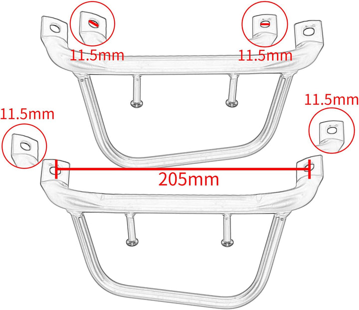 Scooter Central Center Fusspedal Gepäckträger Trägerhalter Trittbrett Mittelhalterung für V.e.spa Sp