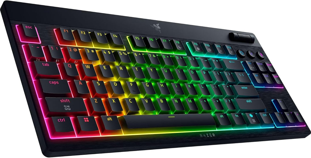 Razer BlackWidow V4 Tenkeyless HyperSpeed Low Profil - Kabellose Hot-Swap-Gaming-Tastatur (HyperSpee