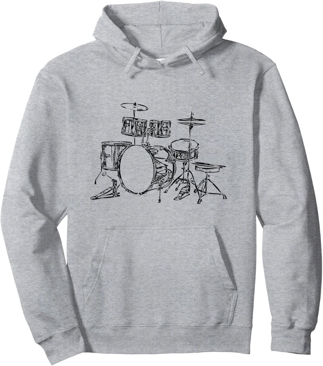 Drum Drummer Music Musical Instrument Musician Percussion Pullover Hoodie