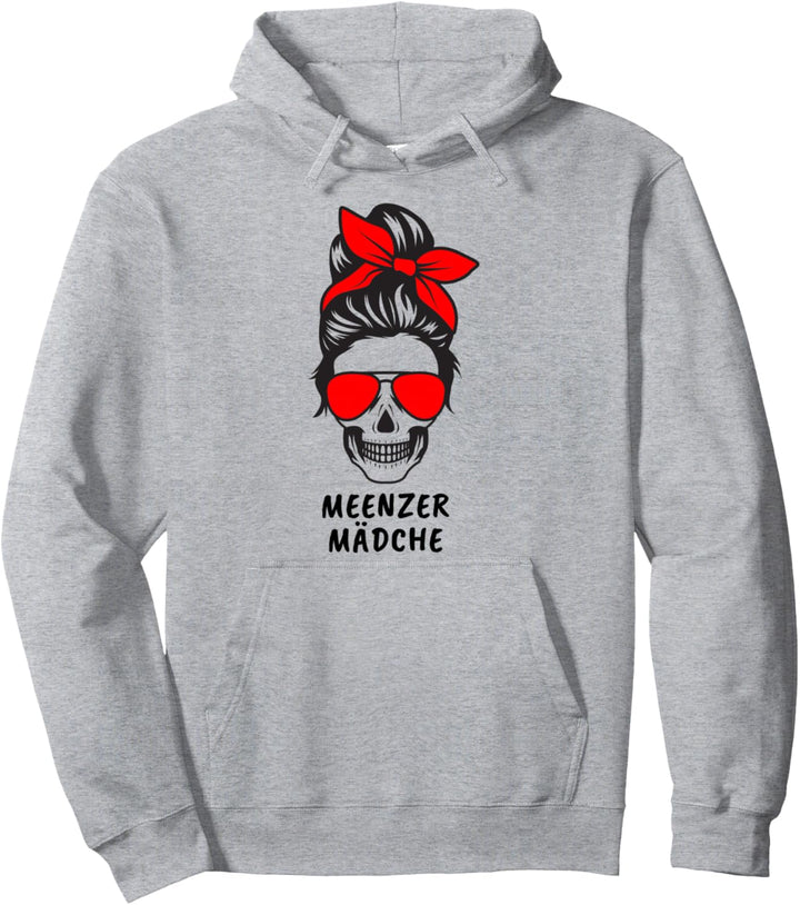 Meenzer Mädche Als Skull Totenkopf Dialekt Stadt Mainz Pullover Hoodie