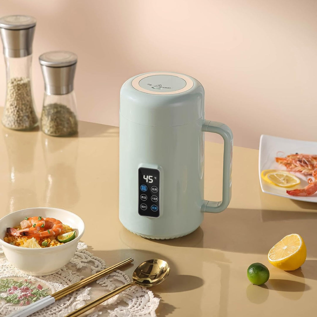 Tragbarer Herd, Ramen-Kocher, tragbarer elektrischer Lebensmittelkocher, 1000 ml Ramen-Kochtopf, ant