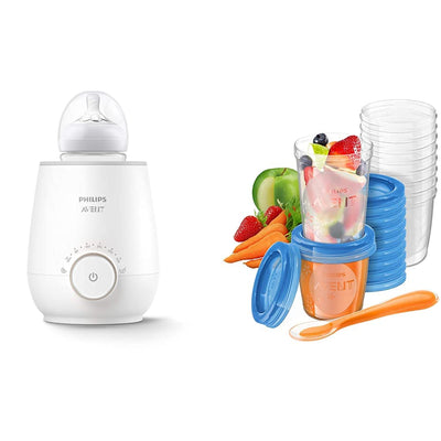 Philips AVENT SCF358/00 Flaschenwärmer für schnelles und gleichmässiges Erwärmen von Milch & Babynah