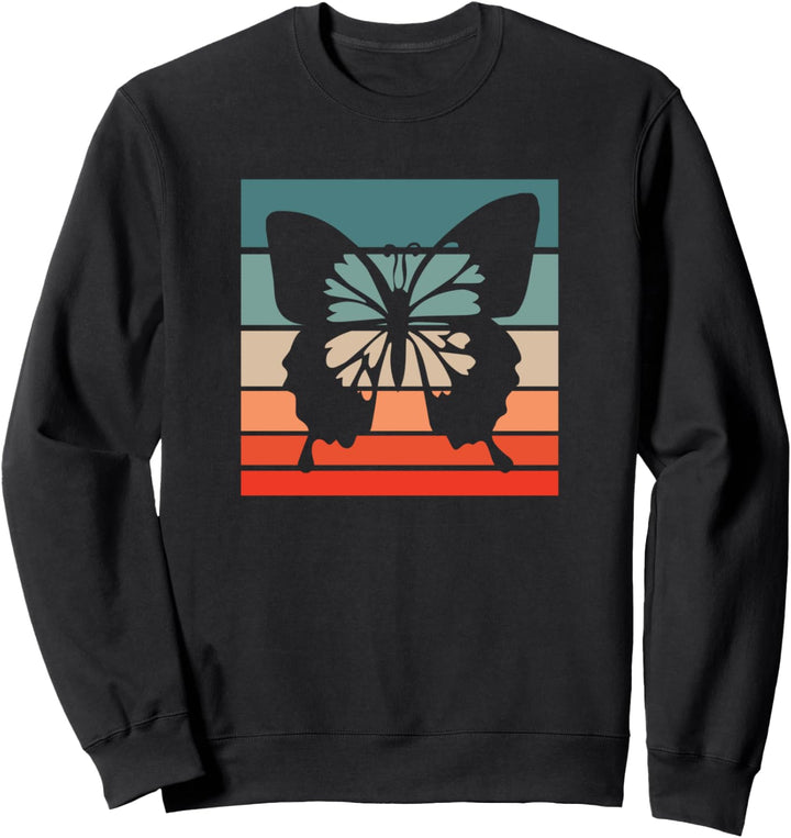 Schmetterling Retro Style Vintage Sweatshirt