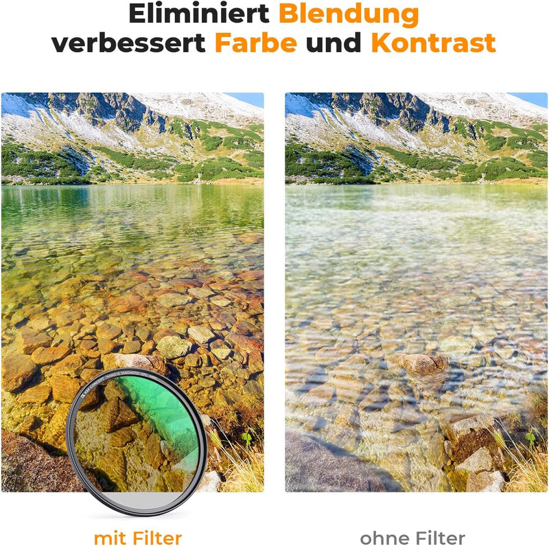 K&F Concept Magnetic Filter Set Nano X-Serie 55mm Magnetisches Schnellwechsel System Quick Swap Syst