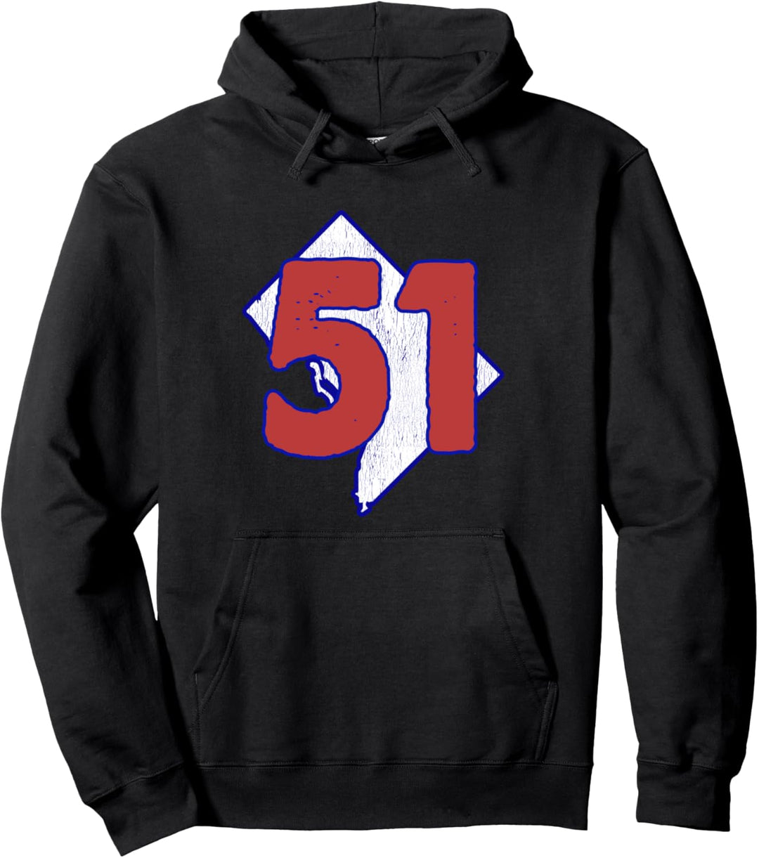 Washington DC 51 Staatlichkeit Pullover Hoodie
