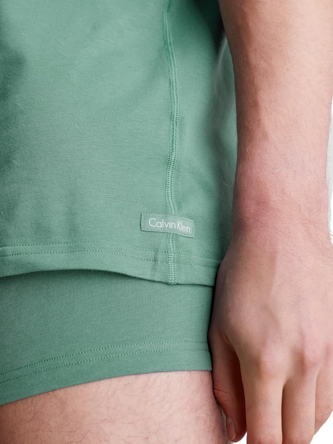 Calvin Klein Herren S/S Crew Neck Kurzarm Rundhals T-Shirts M Grün (Sagebush Green), M Grün (Sa