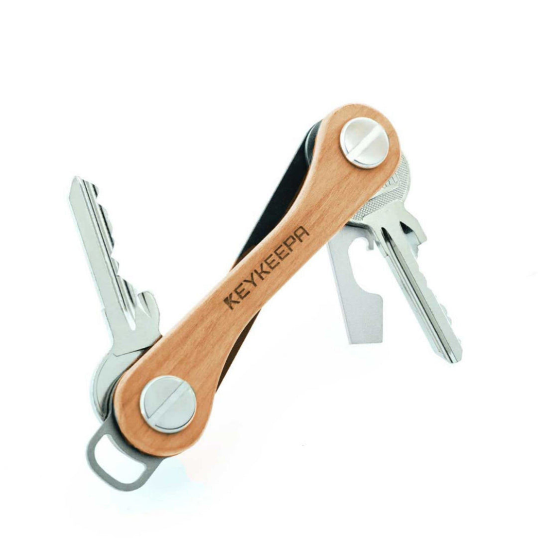 KEYKEEPA aus Holz - Der Schlüssel Organizer - für bis zu 12 Schlüssel, inklusive Flaschenöffner und