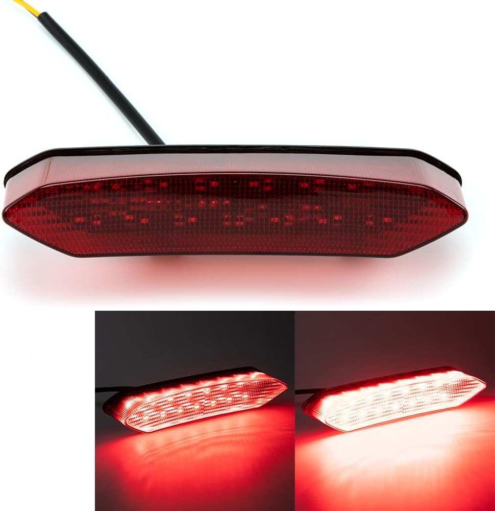 evomosa Motorrad Bremsrücklicht Rücklicht Rotes Licht Bremsleuchte für Motorrad ATV Raptor 700R YFZ4