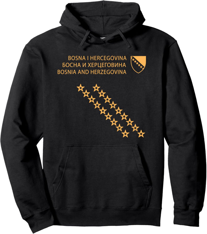 Bosnien und Herzegowina, Bosnien, Reisepass, Bosnien-Flagge. Pullover Hoodie