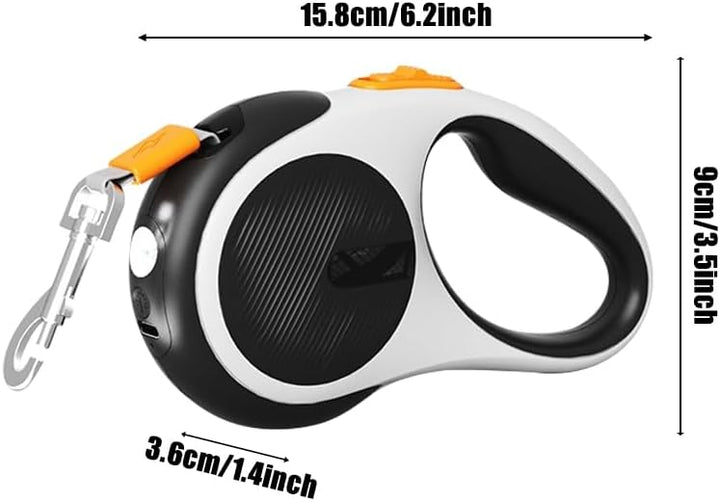 Einziehbare Hundeleine Mit Licht - 3m/5m Ausziehbare Leine für Kleine, Mittelgrosse und Grosse Hunde