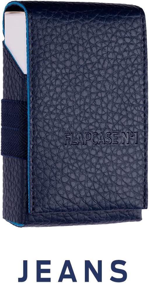 FLAPCASE N°1 • Jeans • Designer Zigarettenetui, handgemacht in Österreich, vegane Leder Zigarettenbo