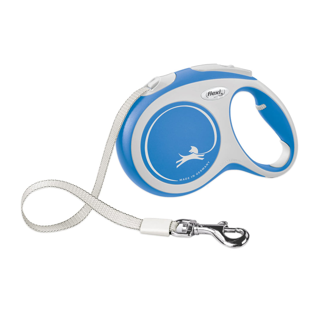 FLEXI New Comfort einziehbare Hundeleine (Band), ergonomisch, robust und verhedderungsfrei, für Hund