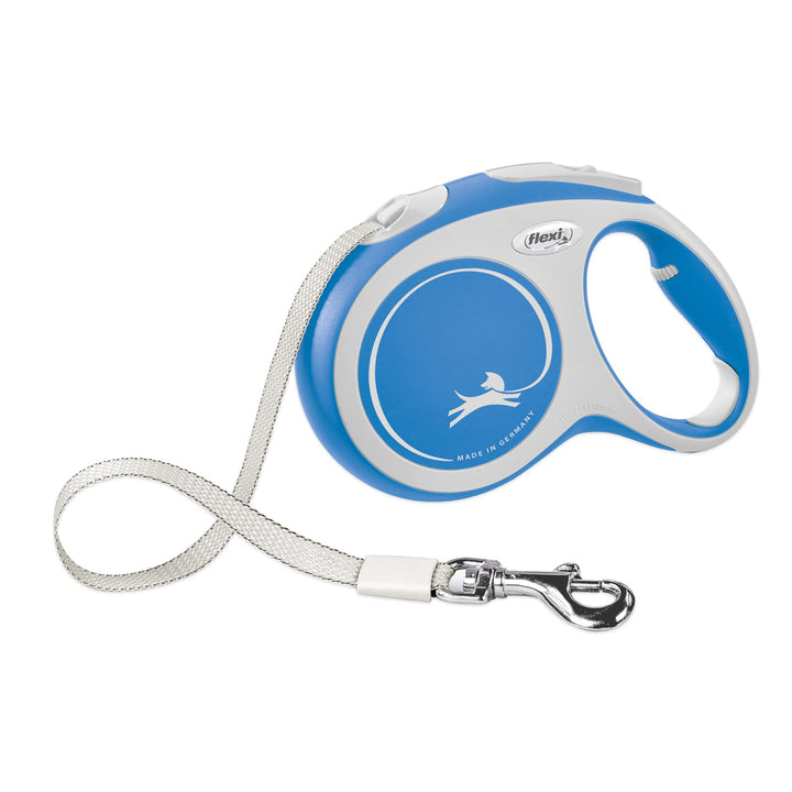 FLEXI New Comfort einziehbare Hundeleine (Band), ergonomisch, robust und verhedderungsfrei, für Hund