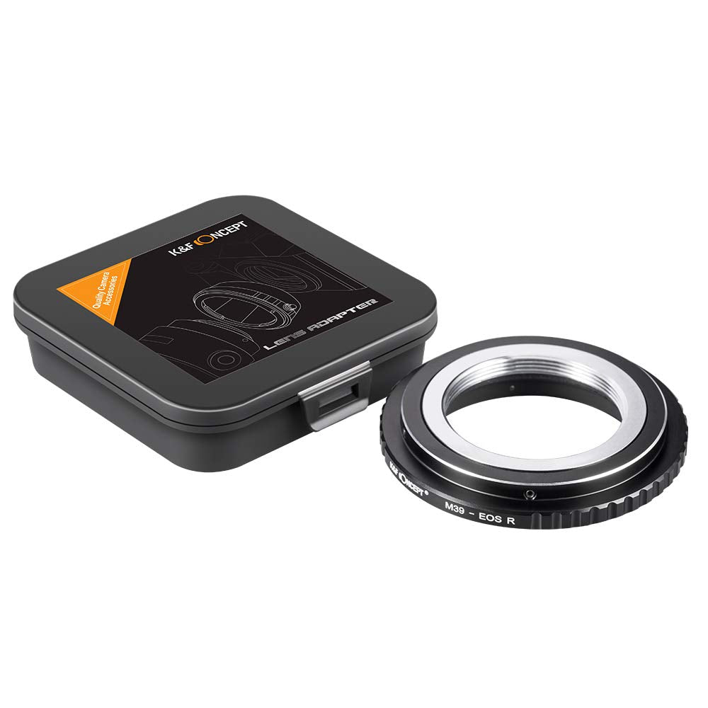 K&F Concept Leica 39-EOS R Bajonettadapter Objektiv Ring für Leica 39 L39 Objektiv auf Canon EOS R-M