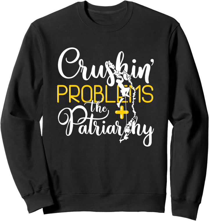 Lustiges Kletter Mädchen/Frauen Berg Boulder Sport Geschenk Sweatshirt
