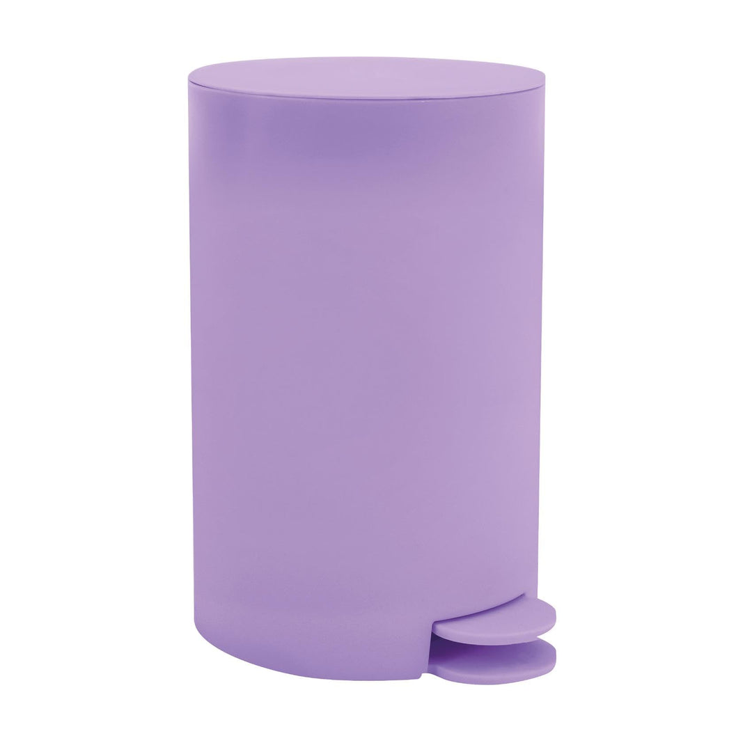 MSV - Osaki Kosmetikeimer - 3 Liter - Deckel - Treteimer für WC und Badezimmer - Kompakt - Platzspar