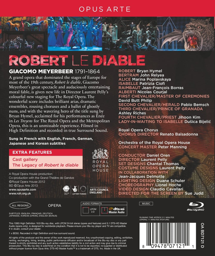 Meyerbeer: Robert le Diable (Royal Opera House 2012), Blu-ray