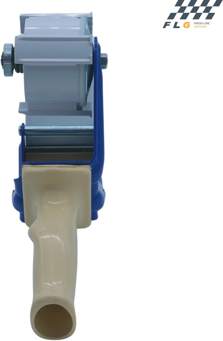 FLG | Handabroller "Standard Blau" Klebebandabroller Metallgehäuse Paketbandabroller 50 mm Abroller