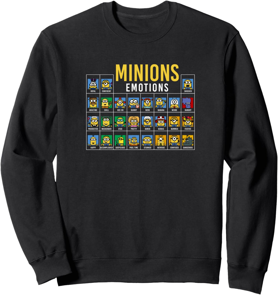 Despicable Me Minions Group Shot Periodic Table Of Emotions Sweatshirt