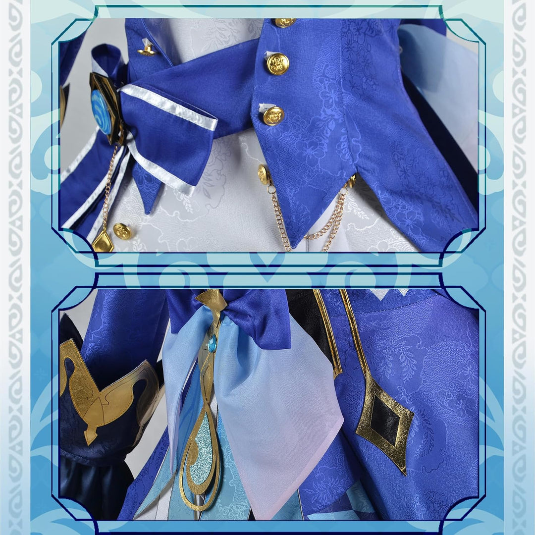 OSIAS Genshin Impact Cosplay Kostüm, verbesserte Version mit hochwertigen Stoffen, Accessoires und P