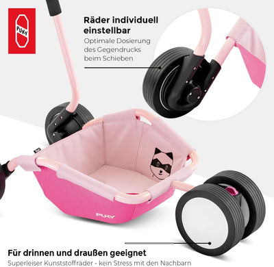 Puky TRAILY | 3-in-1 Vielseitiges Spielerlebnis | Lauflernwagen für Sicherheit & Entwicklung | Für I