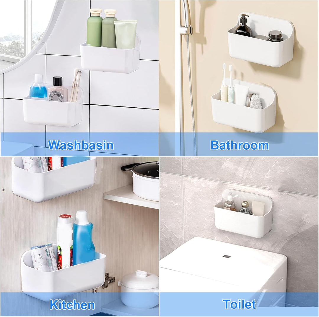 Diesisa 2 Stück Duschablage Ohne Bohren, Duschregal Wandmontage, Shampoo Halterung für Dusche, Dusch