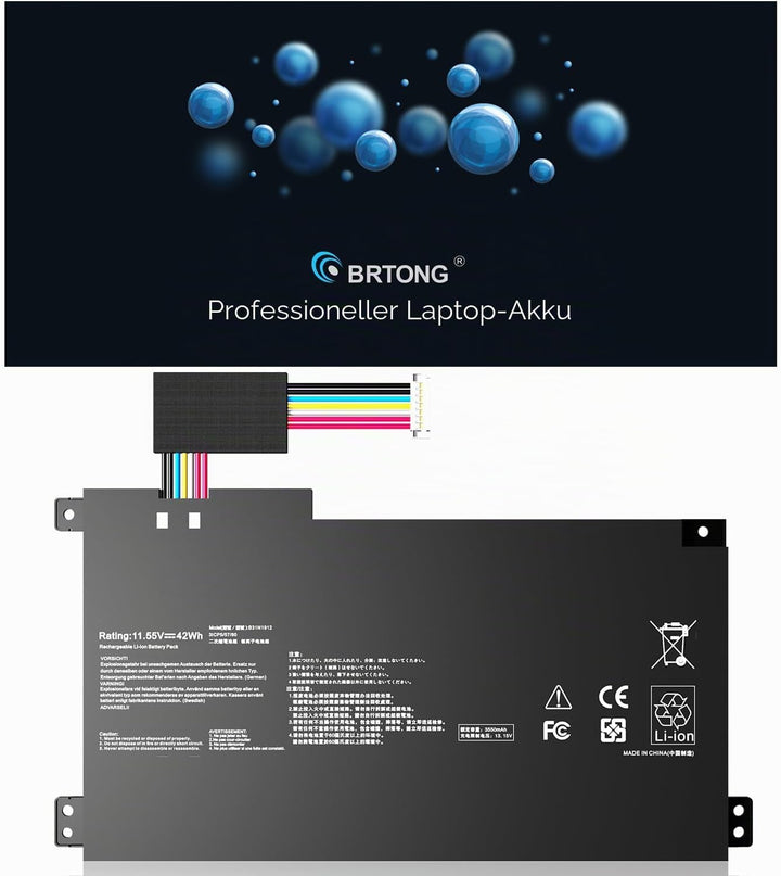 C31N1912 B31N1912 Laptop Akku kompatibel mit VivoBook 14 E410MA E410M E410MA-EK007TS E410MA-EK026TS