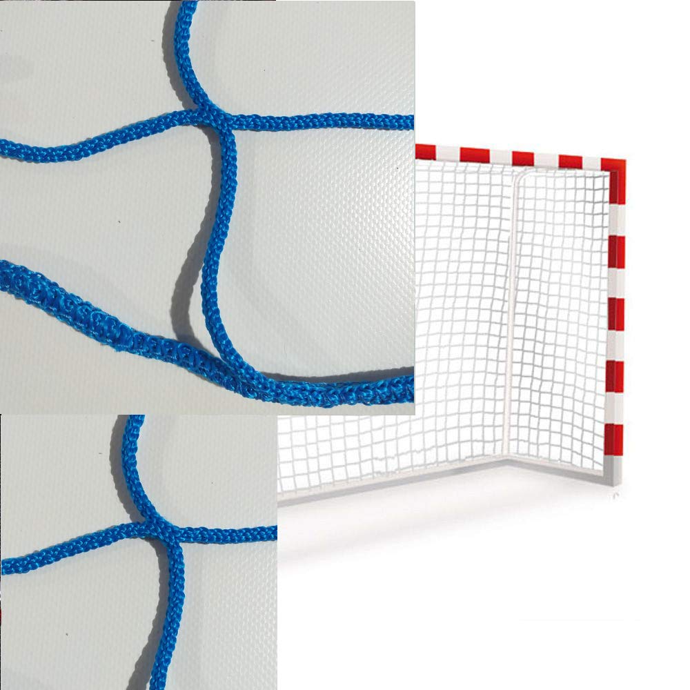 1 Paar Handball- und Futsal-Netze, Blau, Grün, Rot oder Schwarz, 3 x 2 m, aus Polypropylen, 3 mm, pr
