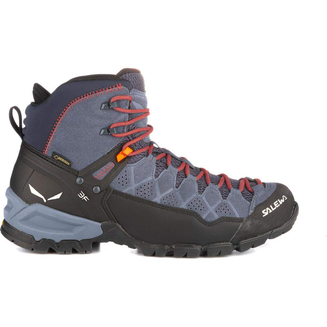 Salewa Herren Ms Alp Trainer Mid GTX Trekking-& Wanderstiefel 39 EU Ombre Blue Fluo Orange, 39 EU Om
