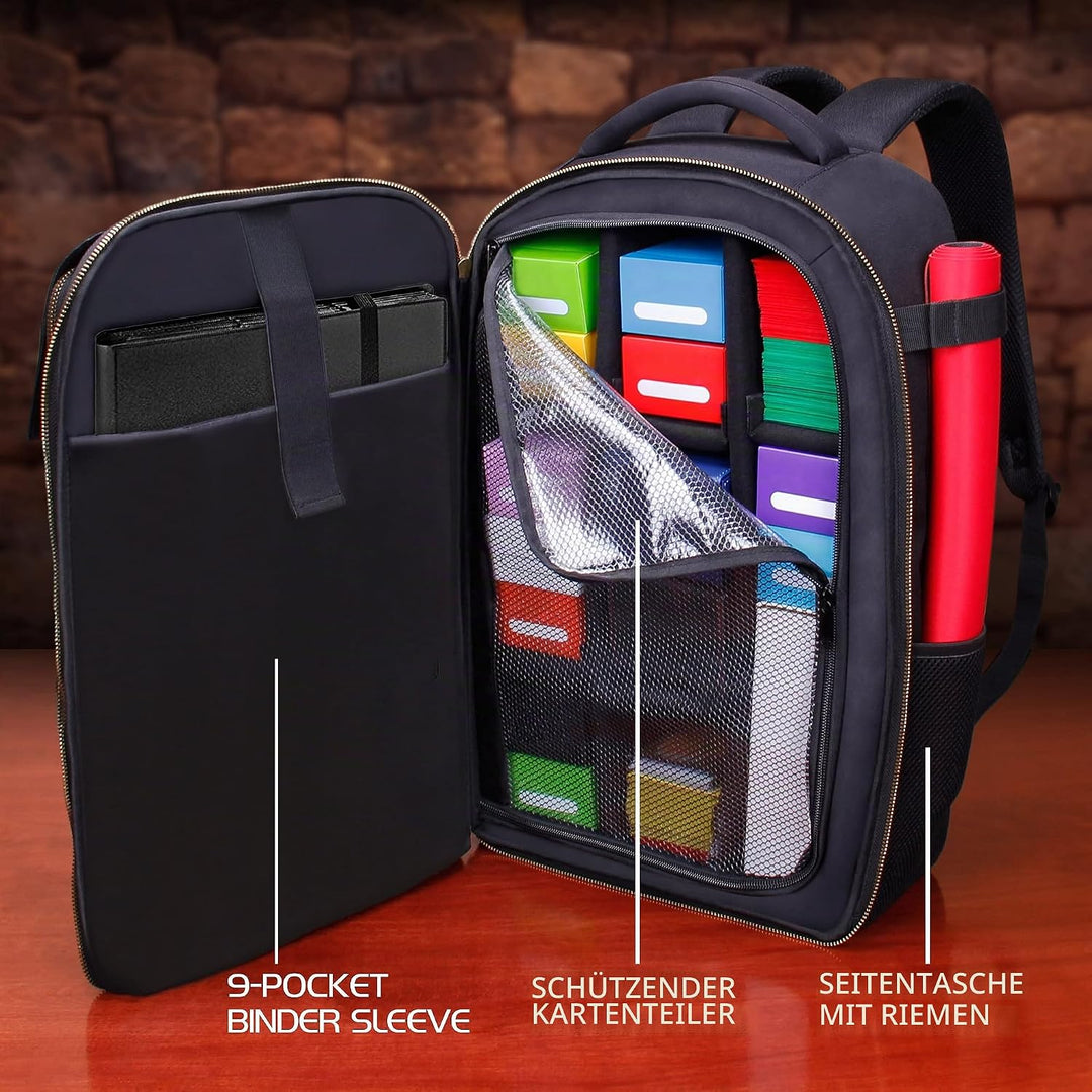 Enhance MTG Rucksack – TCG-Rucksack für Deckboxen, gesleevte Karten, Spielmatten, MTG-Zubehör – anpa