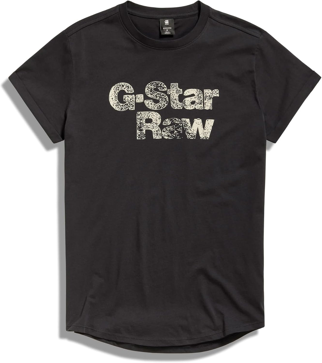 G-STAR RAW Herren Painted Graphic Lash T-Shirt S Schwarz (Dk Black D24667-336-6484), S Schwarz (Dk B