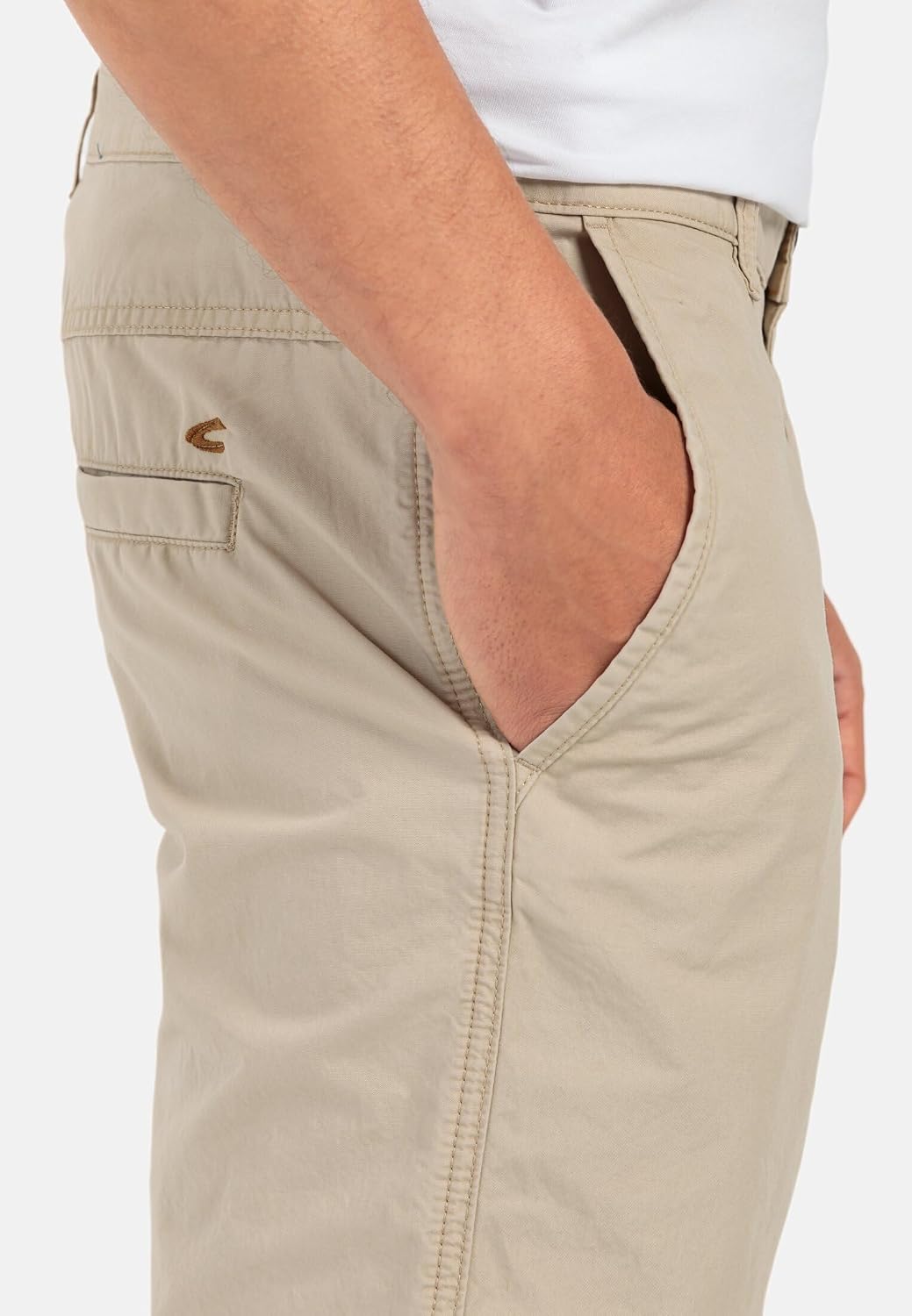 camel active Chino Shorts Aus Reiner Baumwolle - Hose 44 Beige, 44 Beige