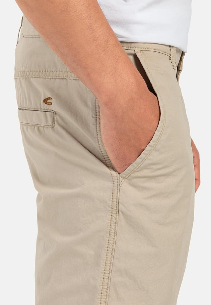 camel active Chino Shorts Aus Reiner Baumwolle - Hose 44 Beige, 44 Beige