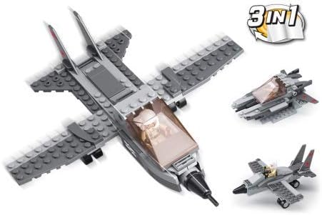 SLUBAN M38-B0537 NAVY. 9 INTO 1. 9 DIFFERENT ITEMS IN ONE DISPLAY BOX. COMBINE THE 9 TO MAKE AIRCRAF