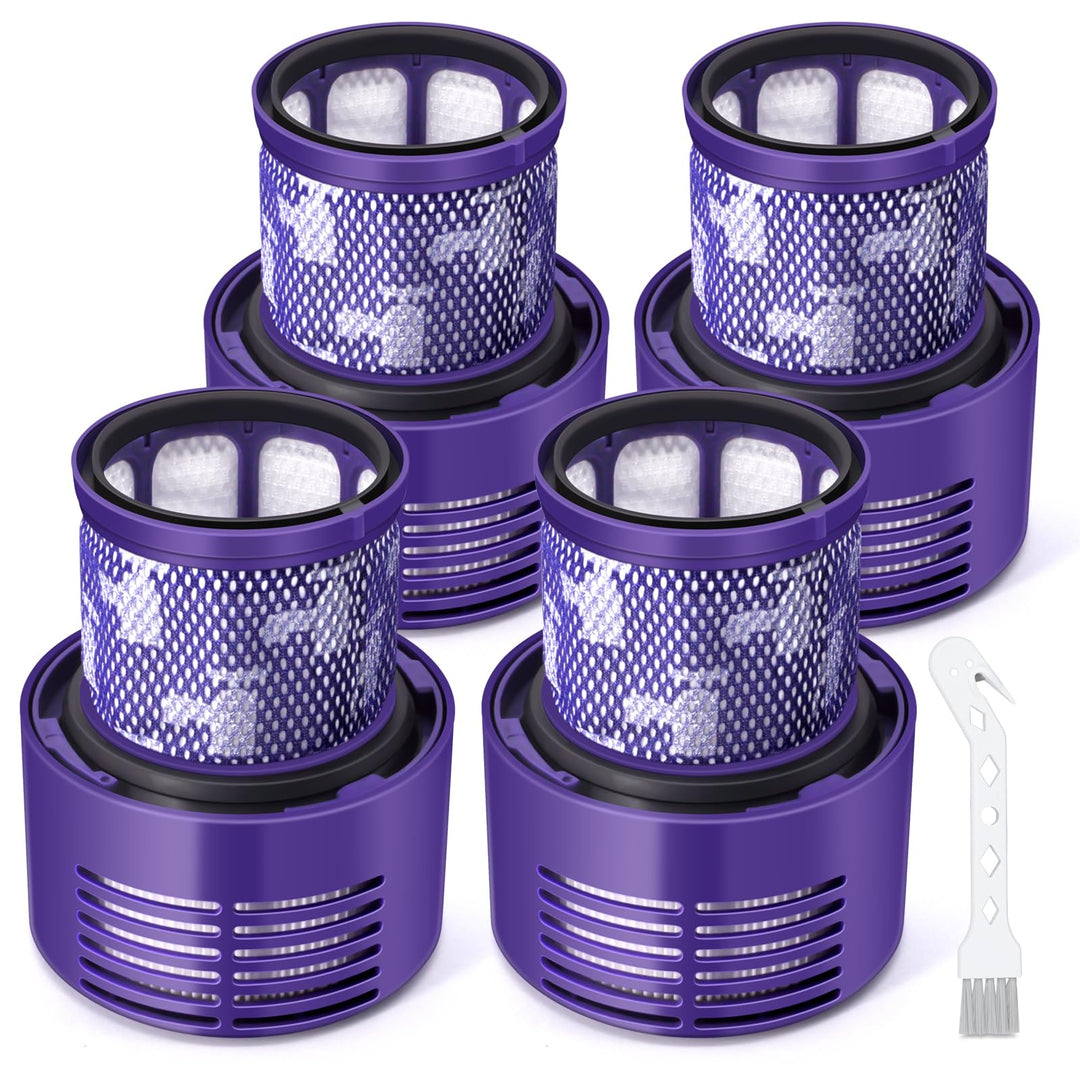 4 Stück V10 Filter für Dyson, Waschbarer Vakuumfilter-Ersatz für Dyson V10 SV12 Cyclone Animal Absol