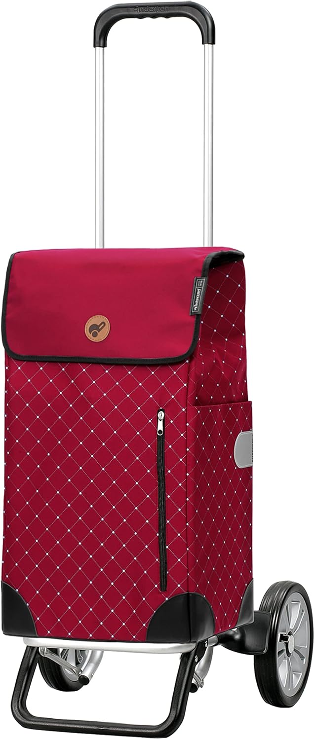 ANDERSEN Einkaufstrolley - Alu Star Shopper Sofia rot 43 L einkaufen, gross, Aluminium, höhenverstel