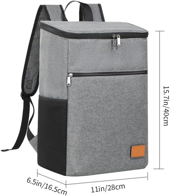 Faltbarer isolierter Picknickrucksack, 36 Dosen grosse Kapazität, auslaufsicherer Rucksack, tragbare