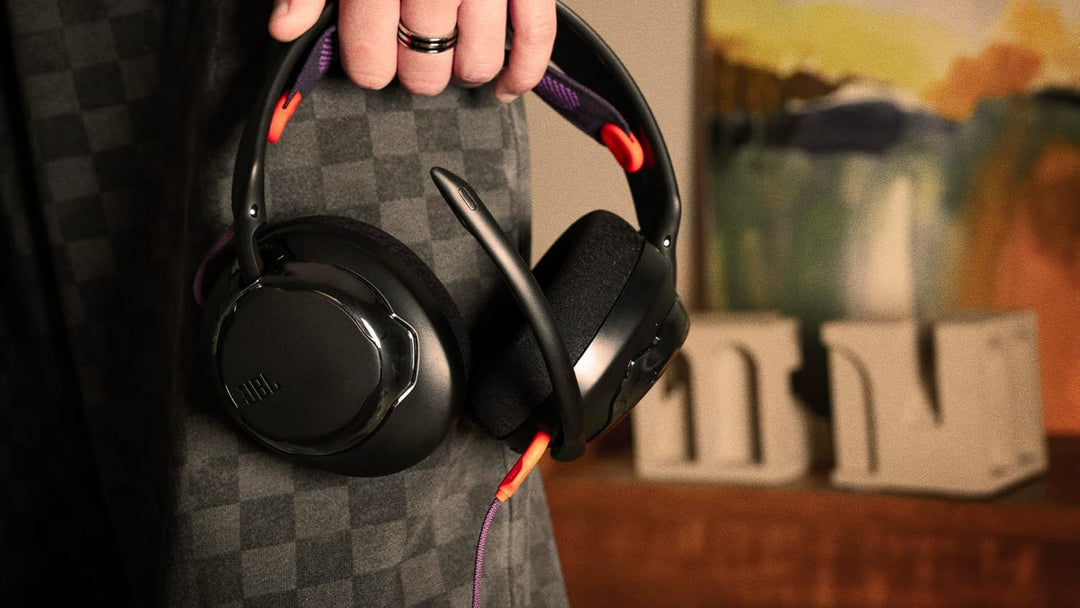 JBL Quantum 250 Kabelgebundene Over-Ear-Gaming-Kopfhörer, JBL Quantum Spatial Sound, Mikrofon mit Ge
