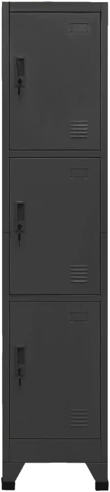 vidaXL Schliessfachschrank Spind Schrank Umkleideschrank Metallschrank Fächerschrank Aktenschrank Bü