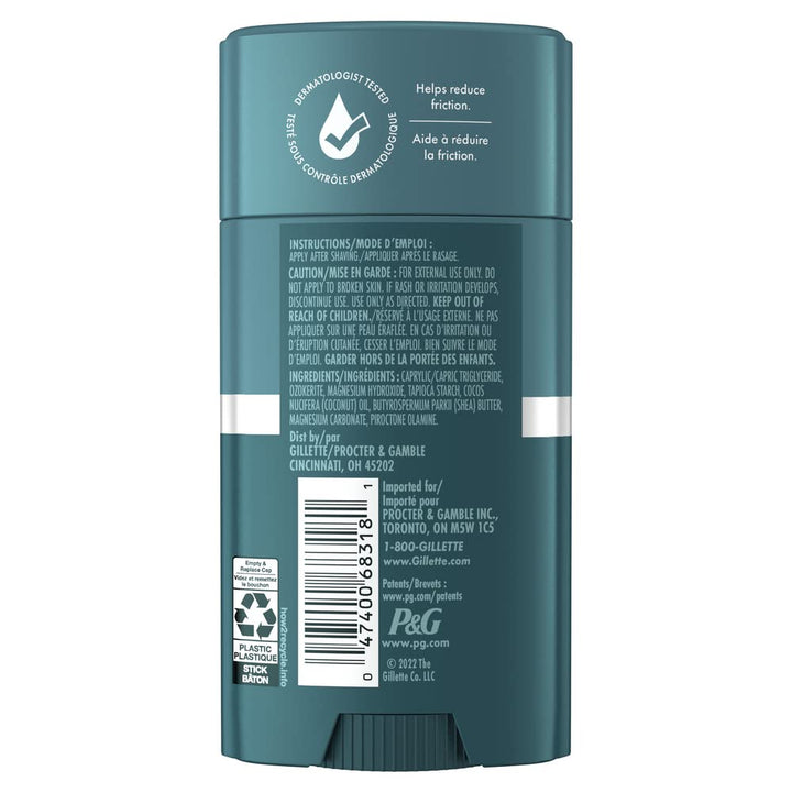 Gillette Intimate Pubic Anti-Scheuer-Stick, reduziert Reibung und Irritationen, Scheuerschutz für Mä