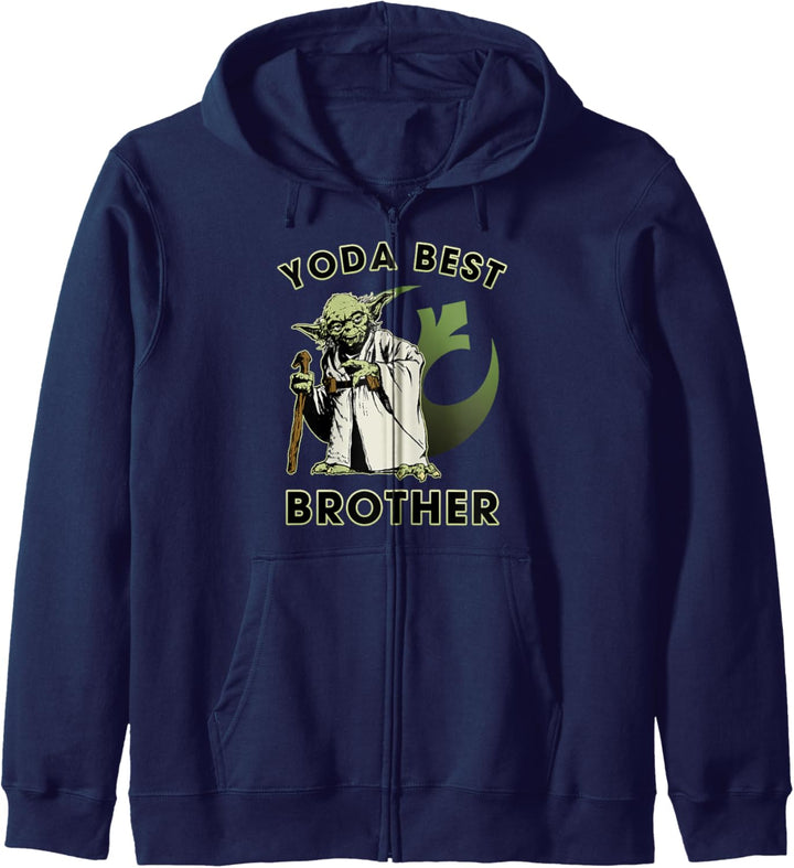 Star Wars Yoda Best Brother Rebel Logo Kapuzenjacke